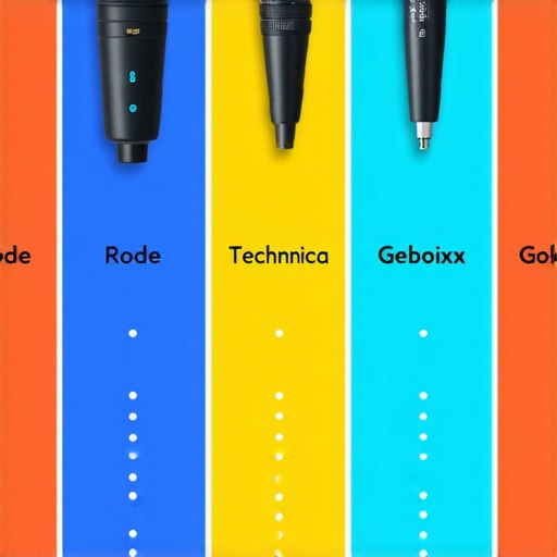 Studio Gear Comparison Chart Visual comparison chart of microphone, lighting, camera brands and prices