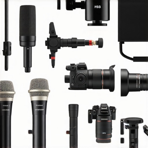 Studio Gear Comparison Chart Comparison of microphones, lights, and camera rigs from different brands.