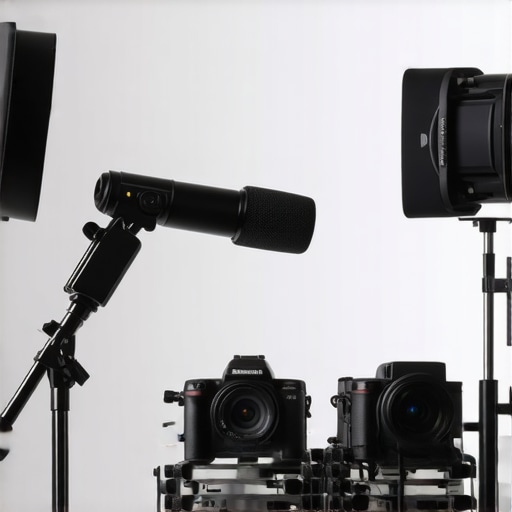 Studio equipment undergoing stress test in a controlled environment