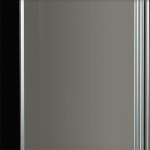 Close-up of a professional-looking studio mirror reflecting light.