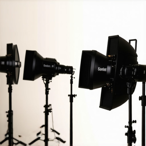 Studio lighting setup during a high-pressure recording session
