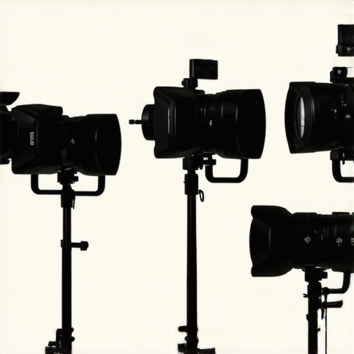 Professional studio gear during use