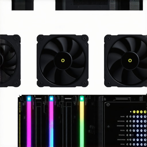 Thermal Management of Creator Rigs A detailed view of a creator rig showing cooling fans and temperature monitoring devices
