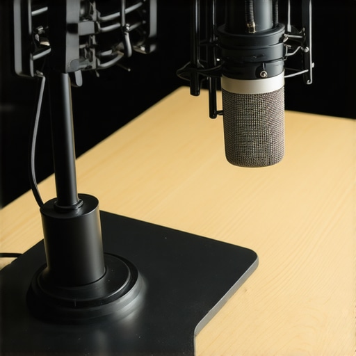This $12 Weighted Base Plate Stops Mic Boom Toppling on Thin Desks