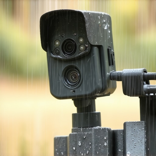 Outdoor wildlife filming with weather-resistant camera