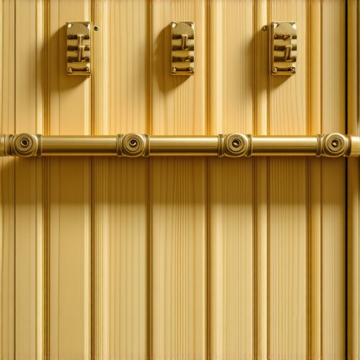 5 Solid Brass Clamps for Mounting Gear to Door Frames