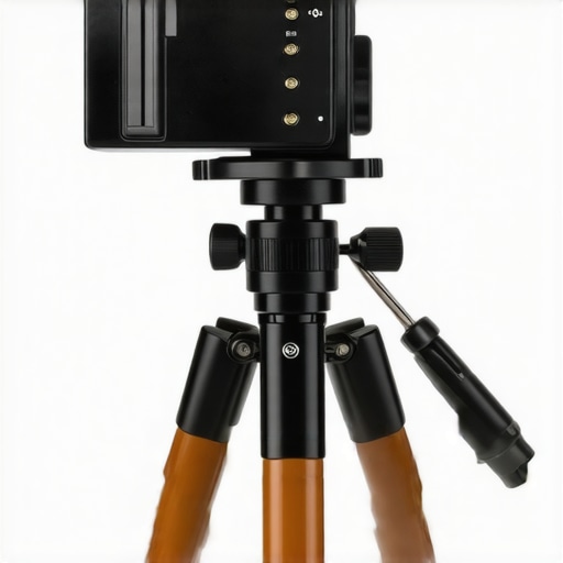 Close-up of the build and control knobs of a budget fluid video head