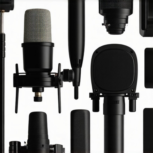 Professional microphone, lighting kit, and camera rig setup for creators