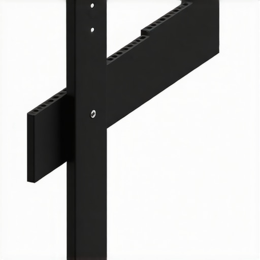 Detail of the Steel Wall Mount's Construction A detailed image highlighting the robust steel construction and mounting points of the wall mount.