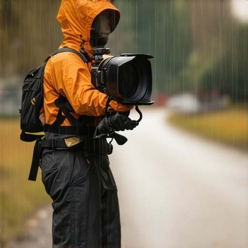 Outdoor creator rig with weather-resistant gear