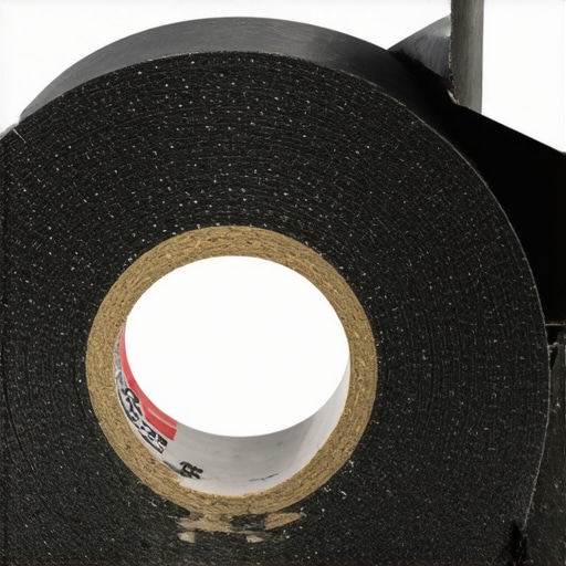 Close-up view of matte black gaffer tape revealing texture and adhesive strength.