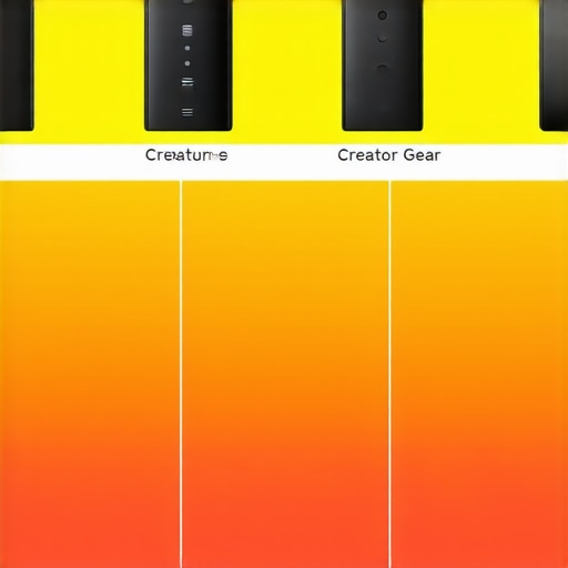 Visual comparison of creator rigs, lighting kits, microphones, and cameras across leading brands