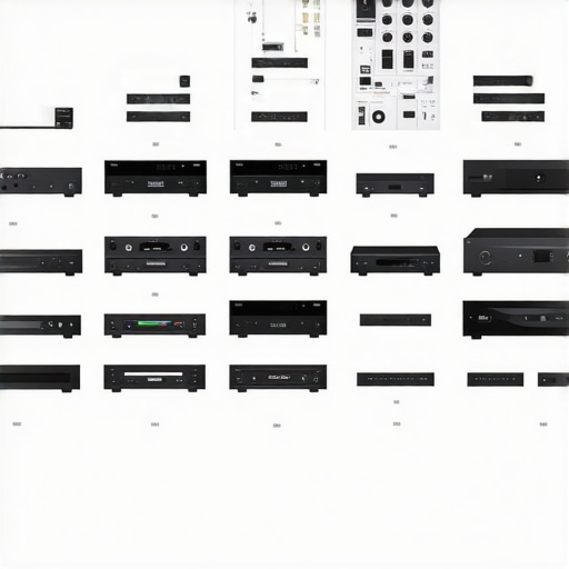 A detailed comparison chart of studio microphones, cameras, rigs, and lighting kits from top brands.