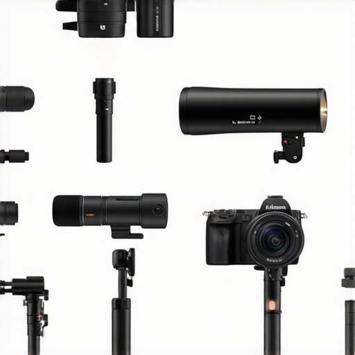 Various audio, video, and lighting equipment subjected to outdoor stress conditions