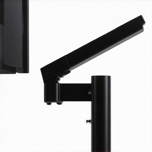 Detailed view of a graphene desk arm highlighting its sturdy joints and sleek design