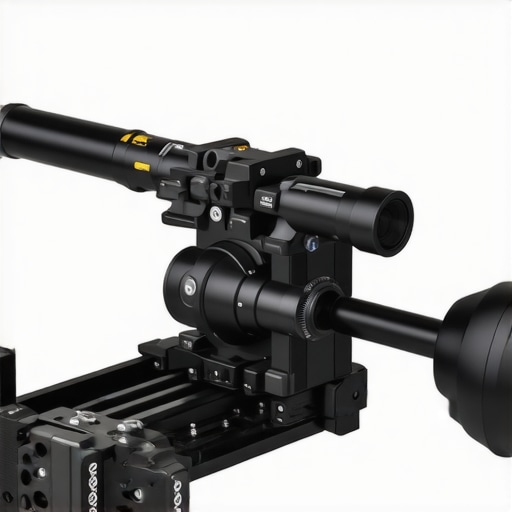 High-Quality Steel Camera Rig Close-up view of a sturdy steel camera rig showing modular construction and durable finishes.