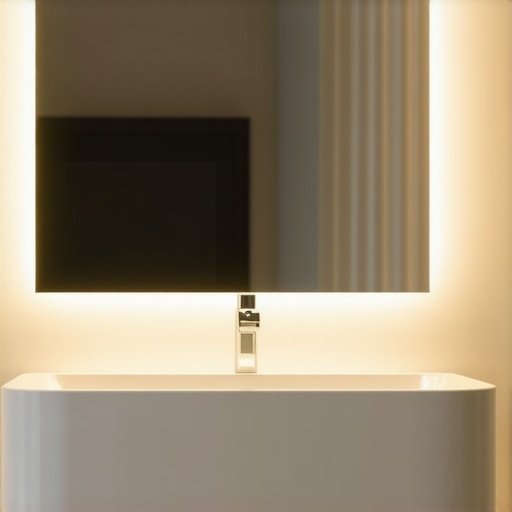 How a Single Bathroom Mirror Fixes Dark Side Lighting Problems