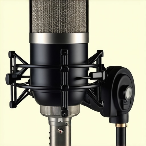 Diagram displaying internal shielding and wiring of a condenser microphone for noise reduction