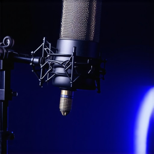 Microphone concealed with fabric wrap Microphone covered with fabric in a streaming environment