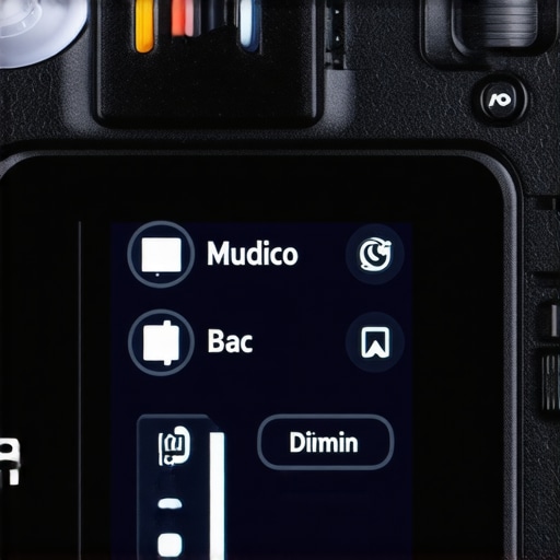 Screenshot of camera menu showing hidden microphone controls.