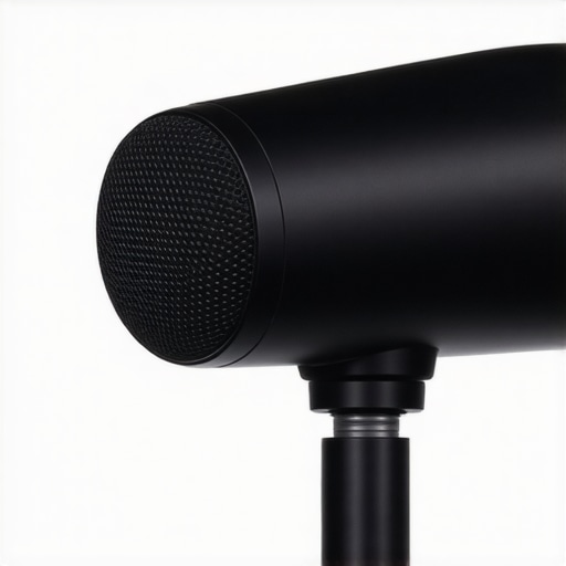 Close-up view of the Neural Mic Blocks street noise reduction system showcasing its build quality and controls.