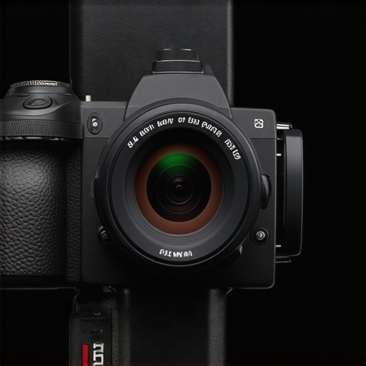 Close-up of the camera's durable chassis and textured grip
