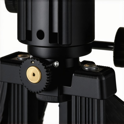 Detailed view of a high-end cinema tripod head with ergonomic controls and robust construction