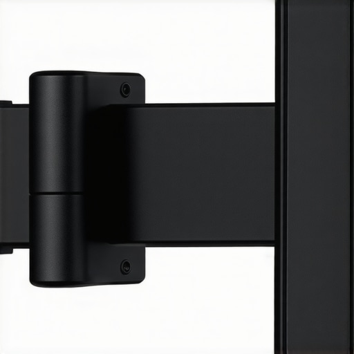 Premium Monitor Mount Build Detailed view of a durable monitor mount with textured knobs and metal arms