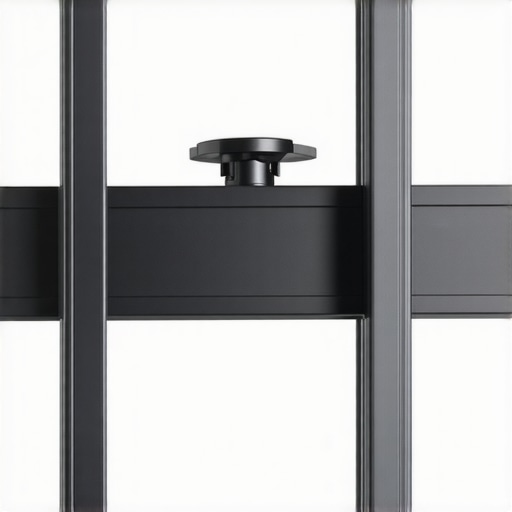 Premium Monitor Mount Construction Detailed view of a high-quality monitor mount with adjustable arms and robust materials