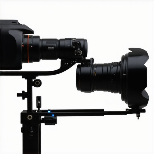 Outdoor camera rig with weather protection during filming