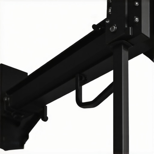 Steel Wall Mount with Heavy Load Support Close-up image of a steel wall mount supporting studio lights, highlighting durability and adjustable arm mechanisms.