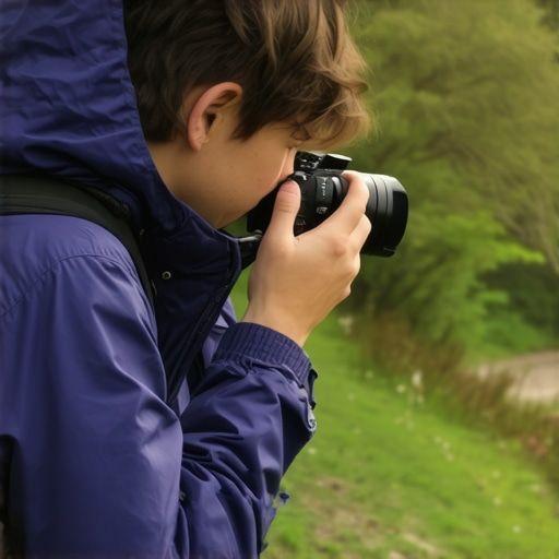 Camera being used outdoors during active shooting in tough weather