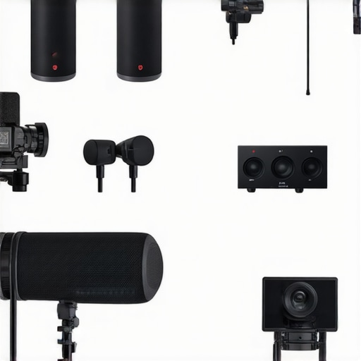 Visual comparison of affordable and premium studio gear including camera rigs, lighting, and microphones