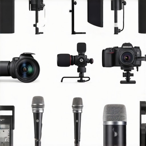Photo illustrating high-end vs budget studio equipment for content creators