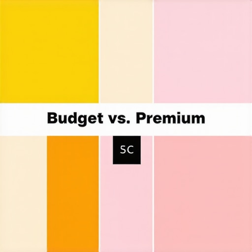 Chart comparing features of budget and premium studio gear for creators