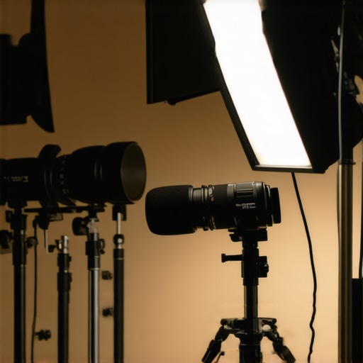 Studio Gear Under Pressure Studio equipment like lights and cameras operating in challenging conditions