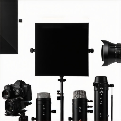 Photograph of durable studio equipment outdoors facing challenging conditions.