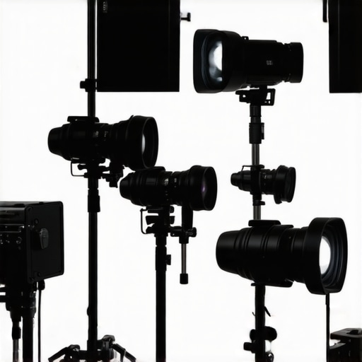 Studio Lighting in Action Professional studio lighting setup for live streaming