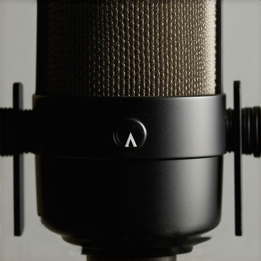 Studio Microphone Under Stress Test Microphone subjected to stress testing in studio environment, highlighting build resilience.