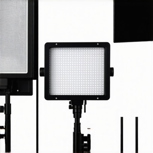 Studio lighting comparison Studio lighting setups comparing nano-LED panels, Aputure MC, and Godox SL60W in a professional studio.