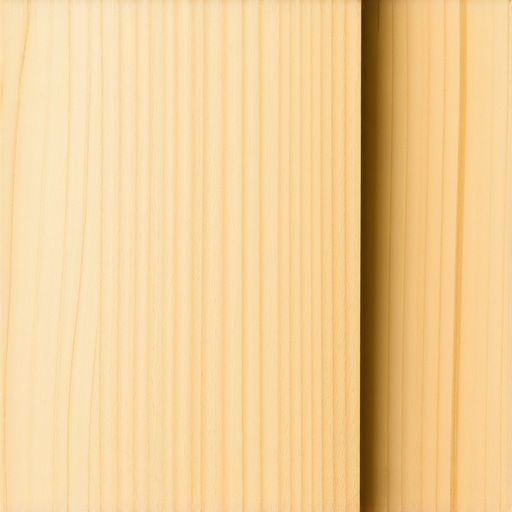 Studio plywood platform setup Close-up of a cut plywood sheet with a smooth surface, prepared for studio use.