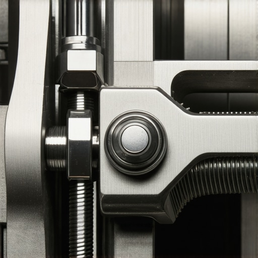 Detailed view of titanium quick-release latch with ergonomic handle