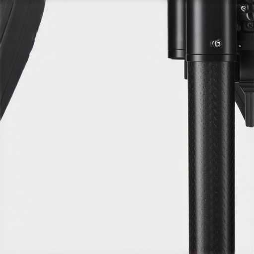 Detail shot of tripod leg and lock system