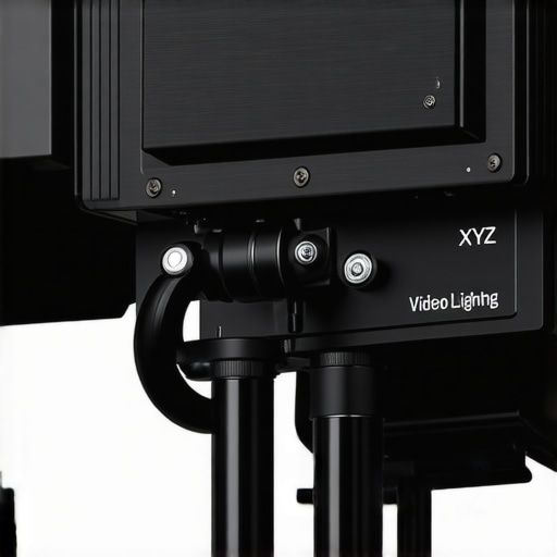 Close-up of the durable aluminum build and user-friendly control panel of the XYZ Video Lighting Kit.