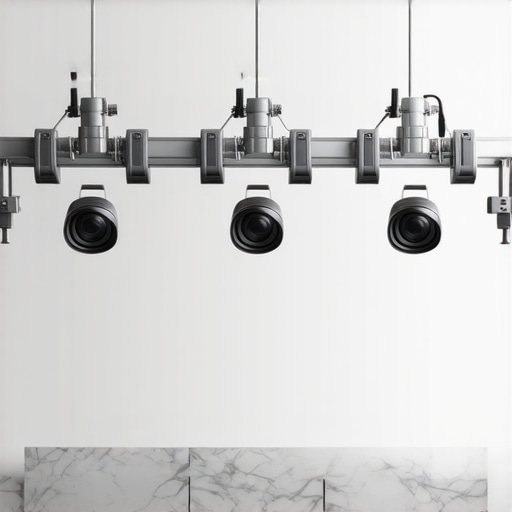5 Solid Steel Arms for Overhead Cooking Videos