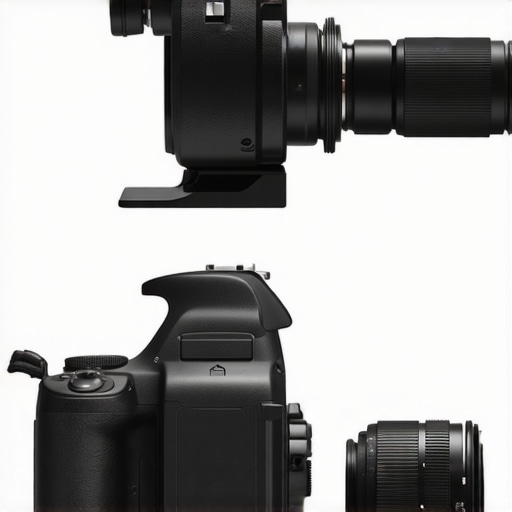 Comparison between a standard tripod plate and an anti-twist plate with mechanical pins for camera stability.