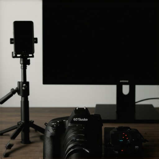 Budget Multi-Camera Streaming Setup with OBS A desk setup featuring multiple cameras connected to a PC for streaming with OBS Studio.