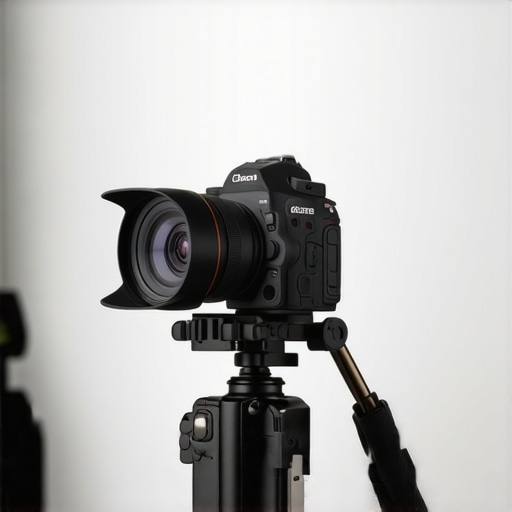 Close-up of a camera anti-slip pad compressed between a cinema camera body and tripod plate