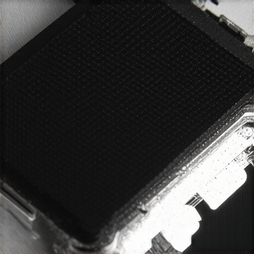 Close-up of a high-density friction pad on a camera plate.