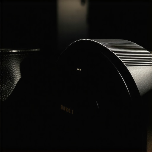 Close-up of Budget Prime Lens Build Quality A detailed look at the plastic construction and focus ring of a budget 50mm camera lens.